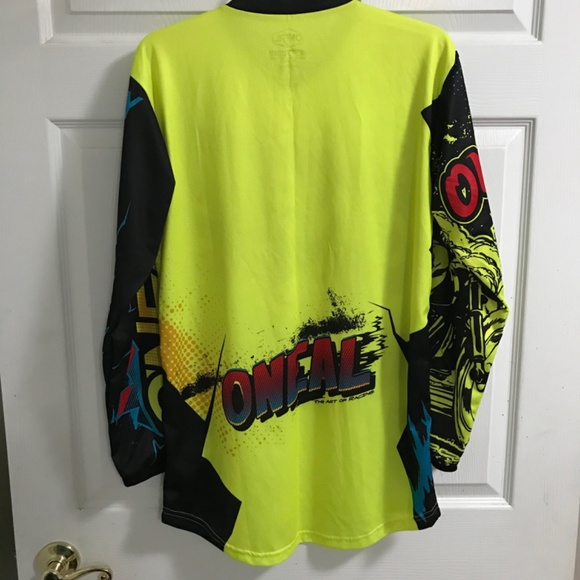 O'NEAL Long Sleeve Neon Yellow Shirt Men's Small - Picture 2 of 10
